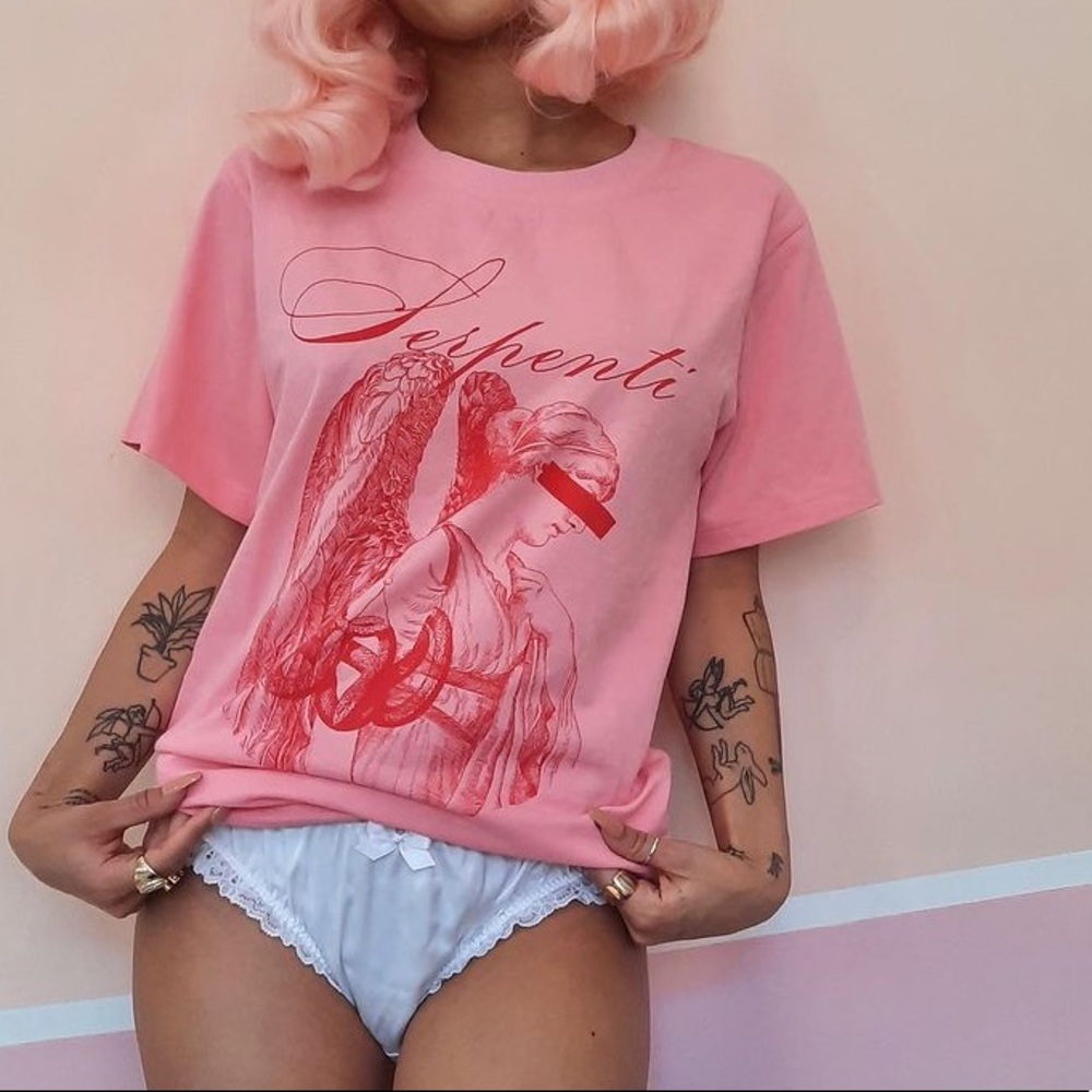 ✨SERPENTI✨Serpenti Logo Boyfriend Tee